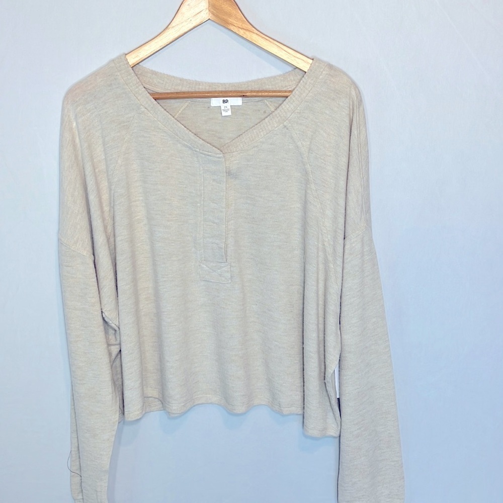 BP crop pull over top NWT size 2X